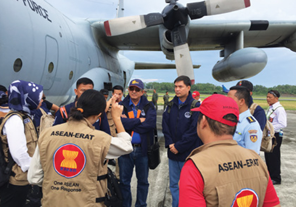 ASEAN-Emergency Response and Assessment Team (ASEAN-ERAT) facilitates the incoming relief for the Central Sulawesi earthquake in Indonesia