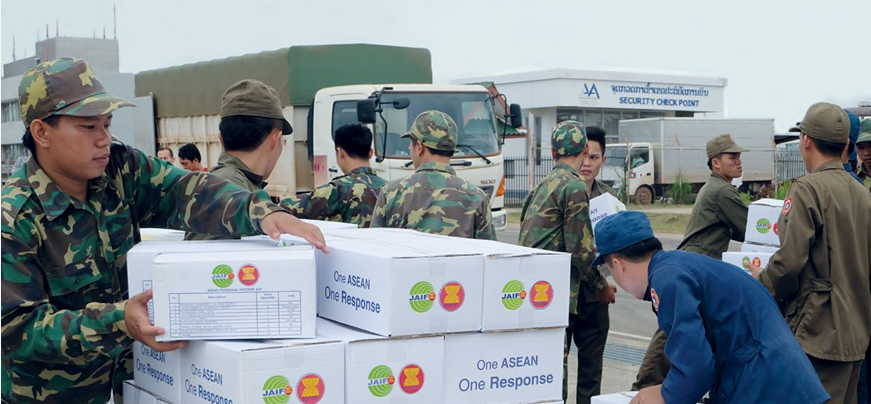 Relief items distribution in response to the Lao PDR floods in 2018